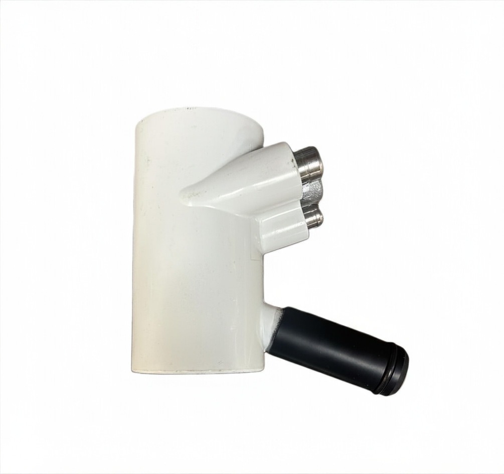 Solids Collector Body; White w/ Adapter Ellipse; Pelton & Crane