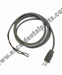 Power Cord, 3-Cnd, 18 AWG, 108" Hospital Grade, Gray